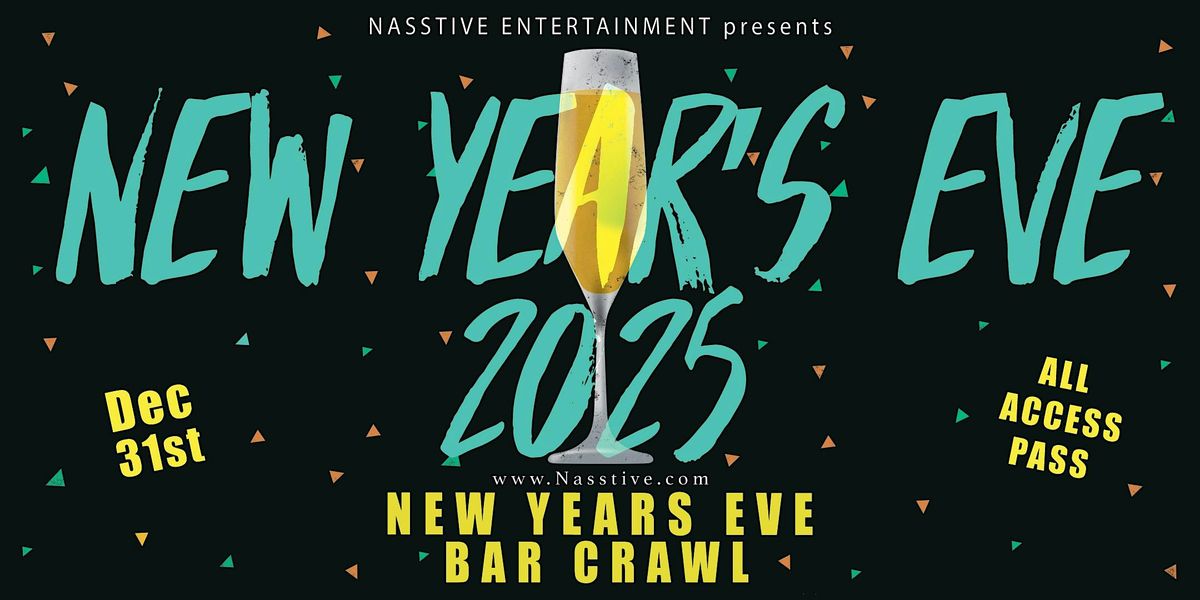 New Years Eve Portland NYE Bar Crawl - All Access Pass to 10+ Venues