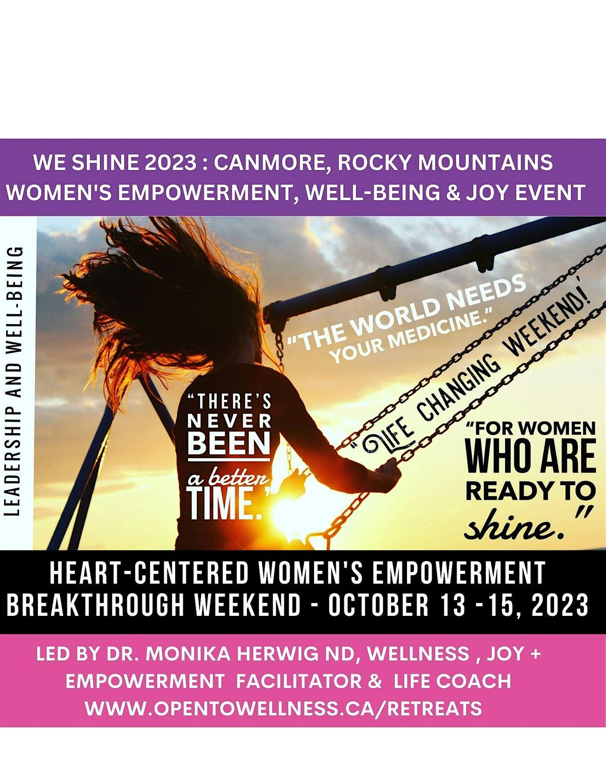 We Shine 2024: Heart-Centered Women's Empowerment Breakthrough Retreat