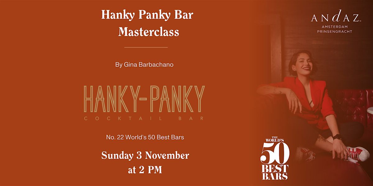 Hanky Panky Bar Masterclass by Gina Barbachano