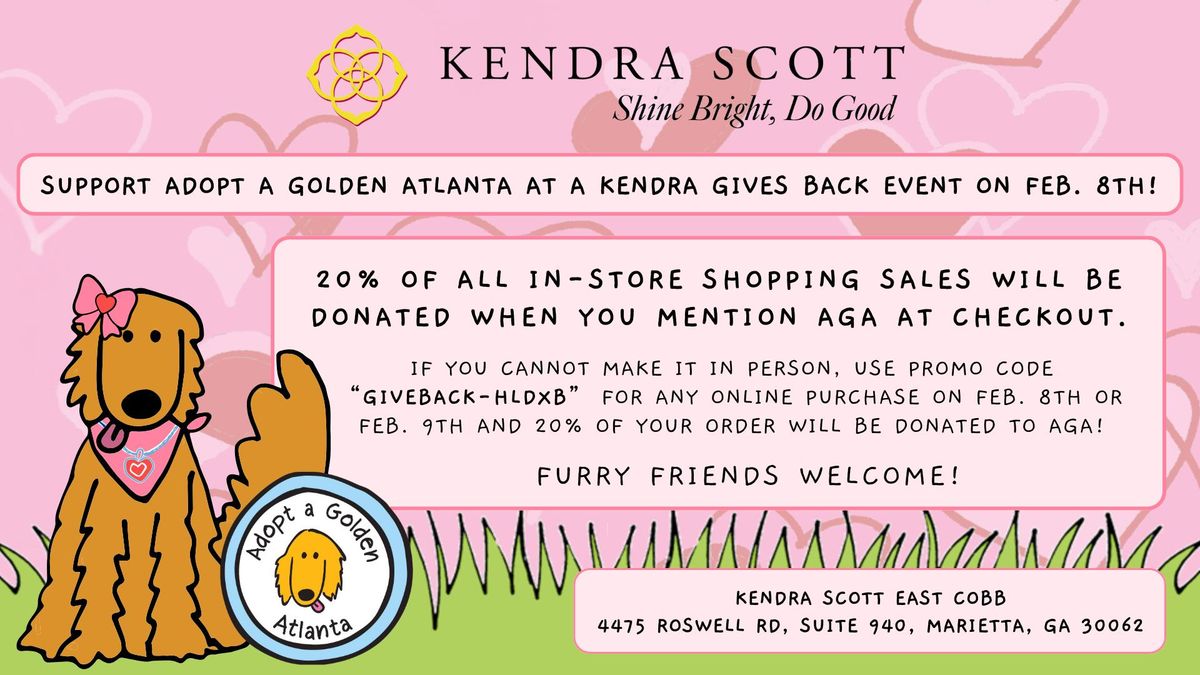 Kendra Scott Gives Back Event - Donate to Adopt a Golden Atlanta