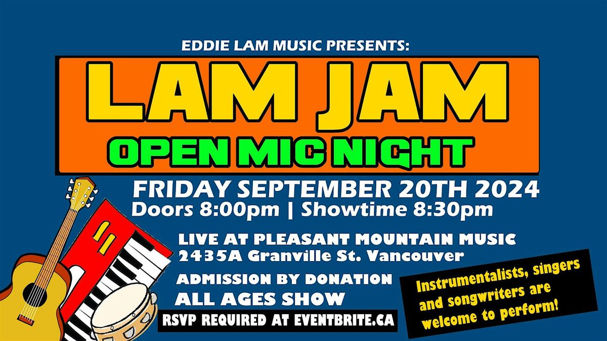 Lam Jam Open Mic - Back to School Edition