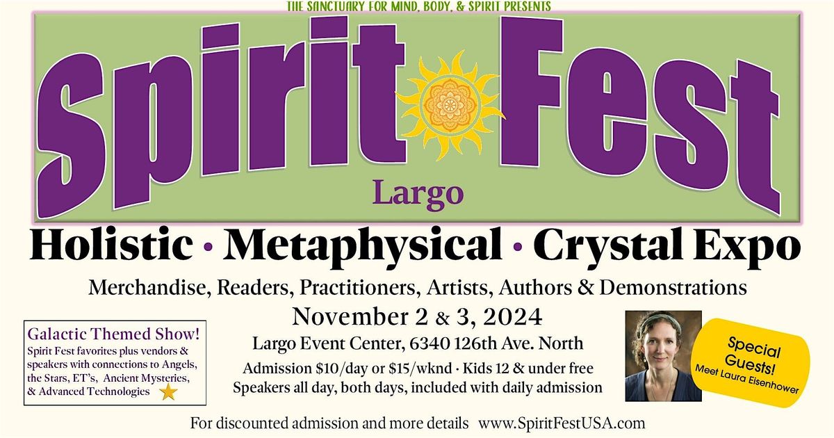 Spirit Fest\u2122 Metaphysical and Holistic Fair - Largo