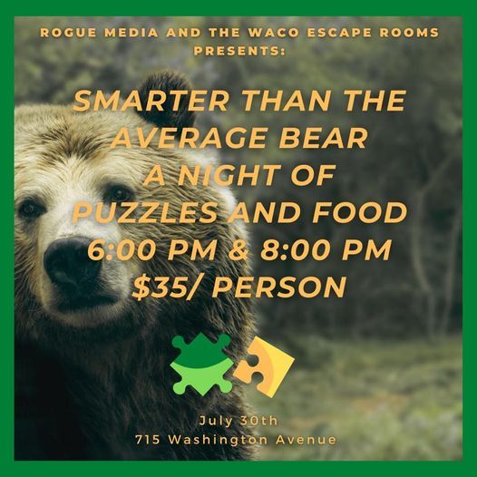 Smarter Than The Average Bear: A Night of Puzzles and Food