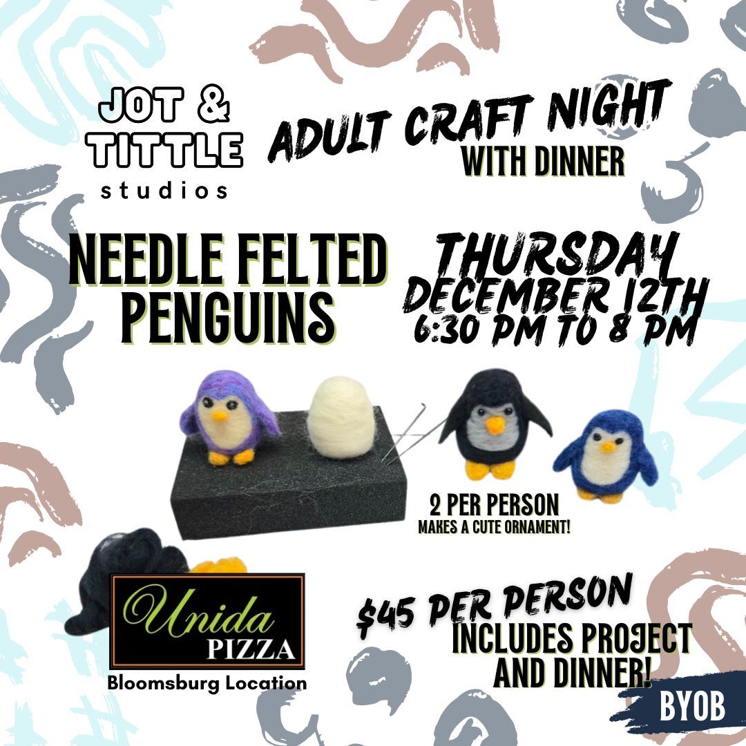 DIY Needle-Felted Penguins - With Dinner