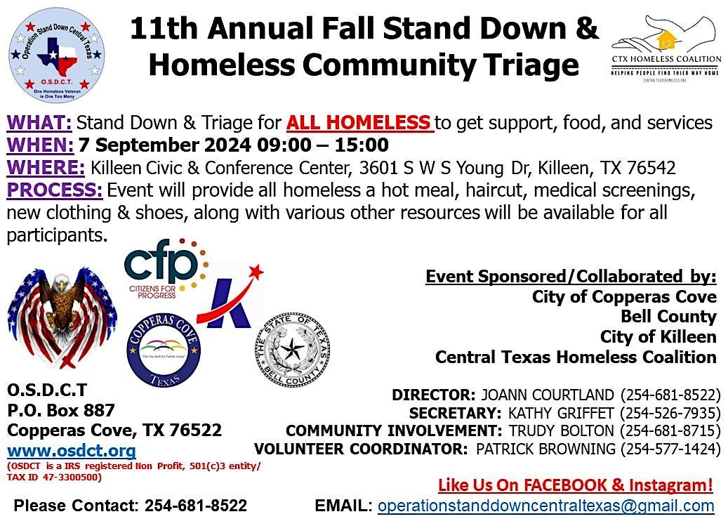 11th Annual Fall Stand Down & Community Triage
