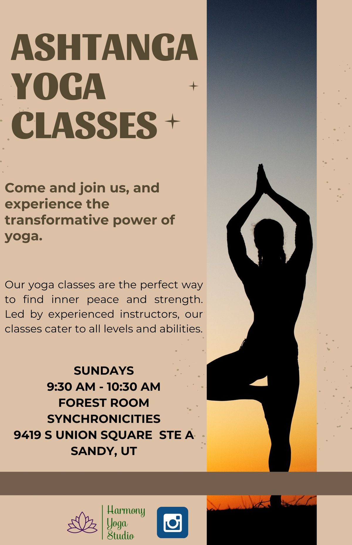 Ashtanga Yoga with Harmony Yoga Studio