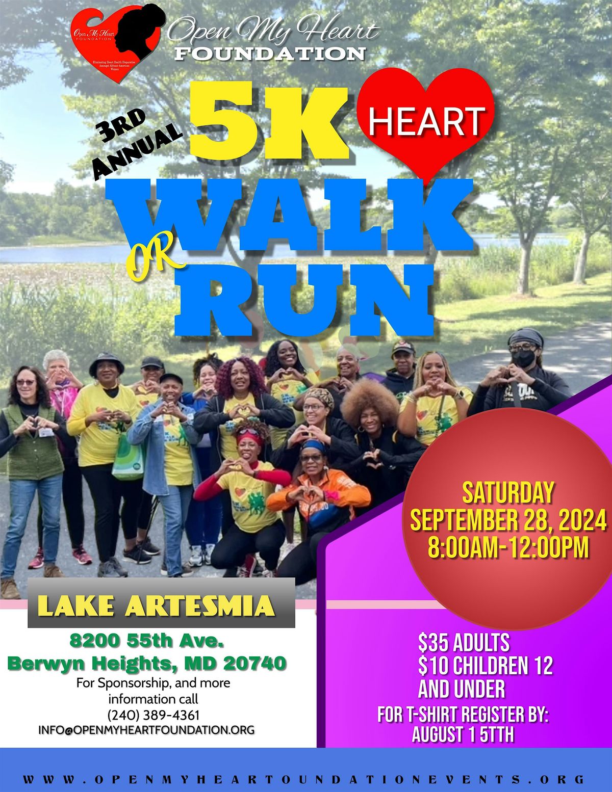 STOMP OUT HEART DISEASE 5K Annual Heart Walk or Run 2024