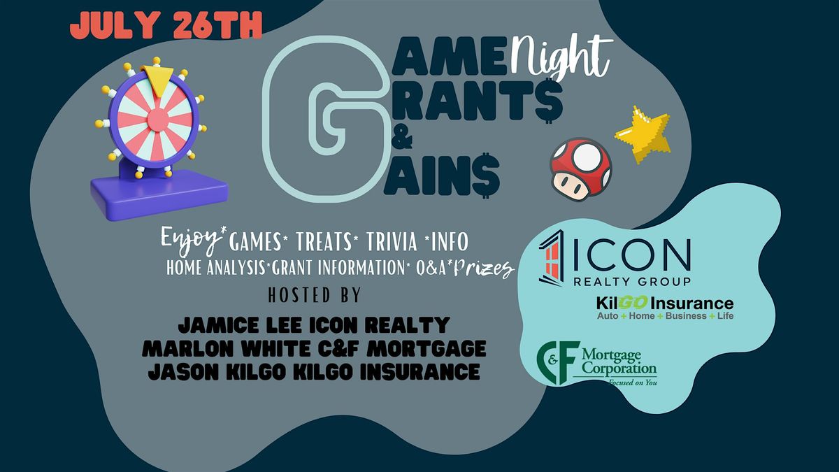 Game night, Grants, and Gains 2!