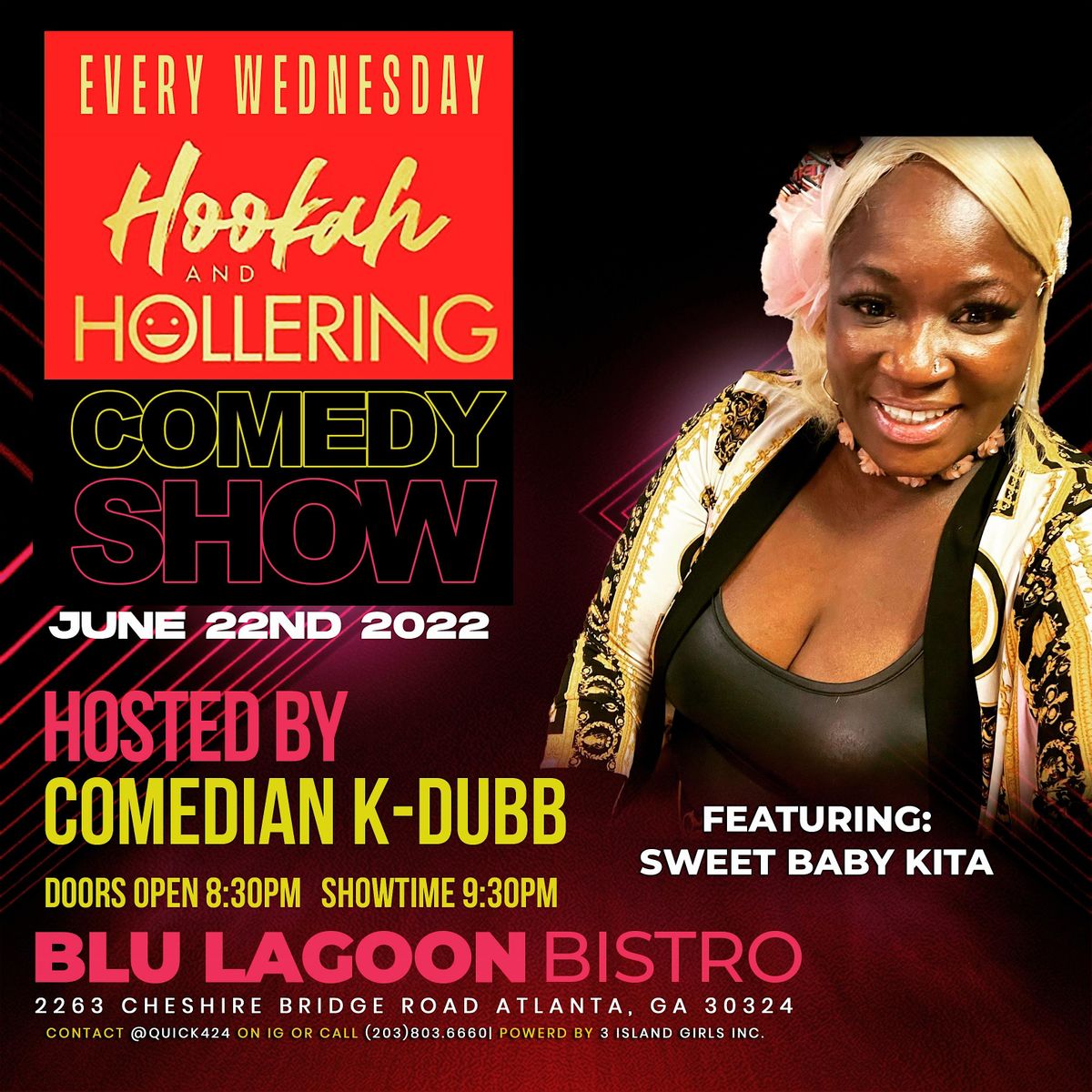 Blu Lagoon Bistro Wednesday Night Comedy Show
