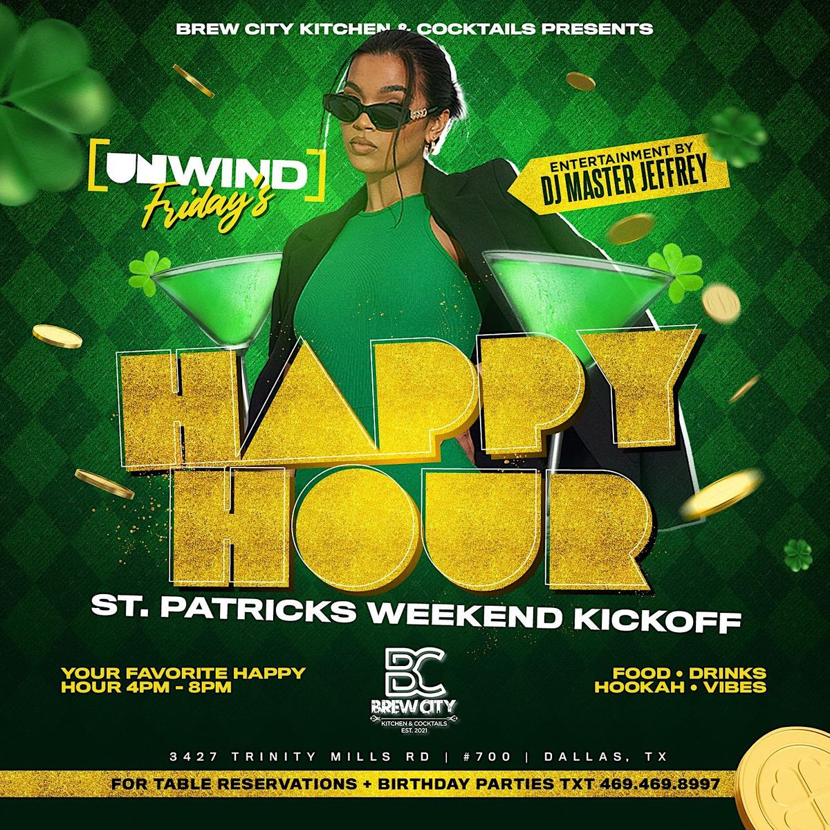 UNWIND FRIDAYS At Brew City Kitchen And Cocktails | 4pm - Until