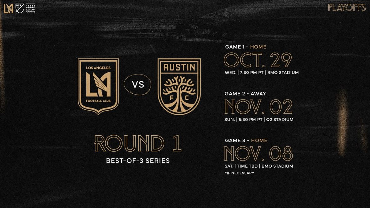 MLS Cup Round 1: Austin FC at Los Angeles Football Club (Game 3, Home Game 2)