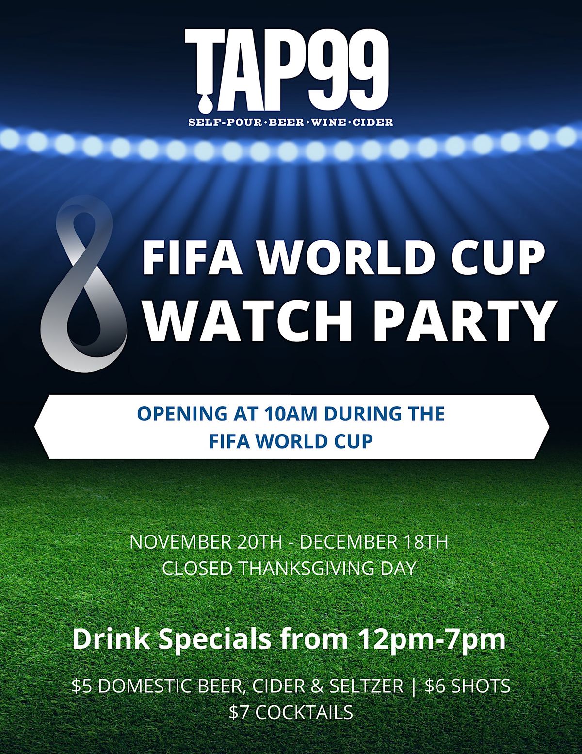 FIFA World Cup Watch Party @Tap99