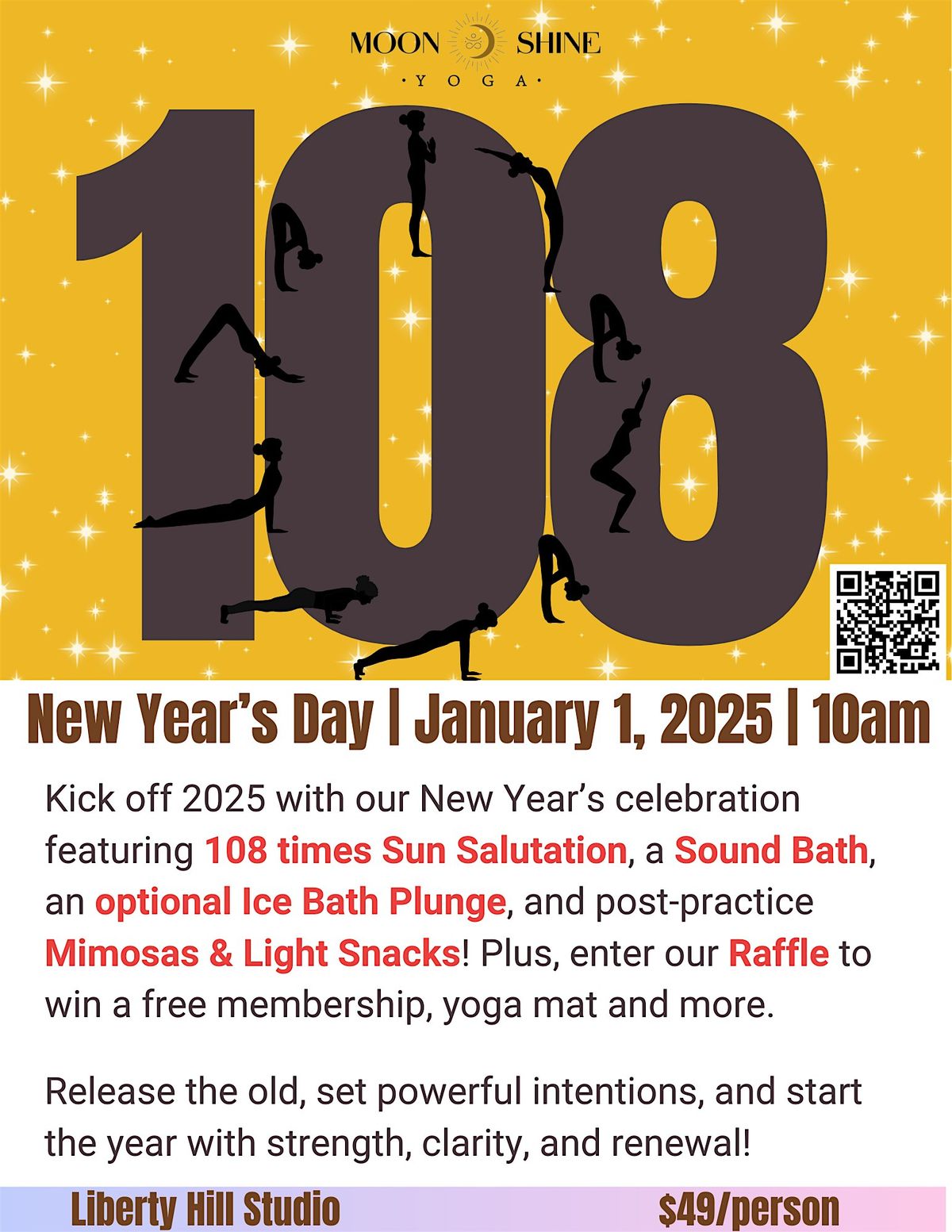 New Year's Renewal: 108 Sun Salutation Celebration