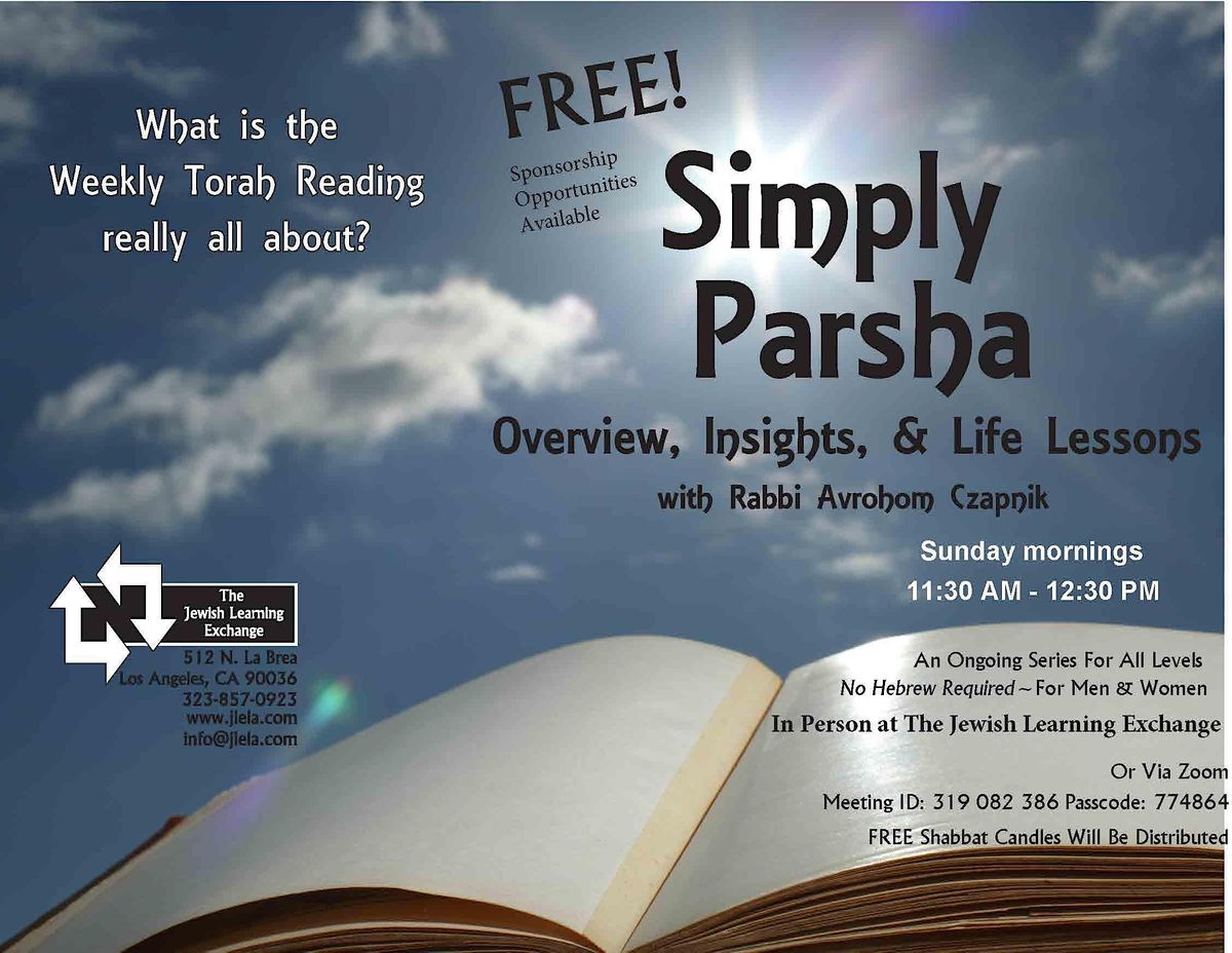 Simply Parsha with Rabbi Avrohom Czapnik