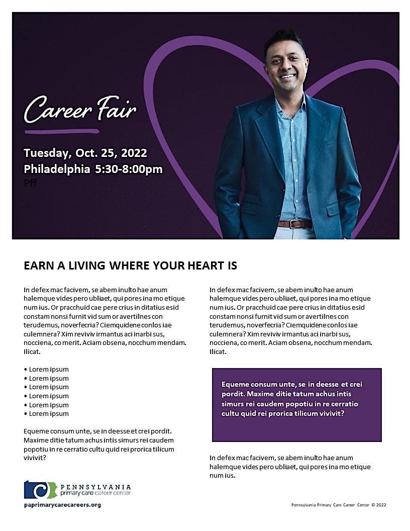 Philadelphia Primary Care Career Fair 2025, Loews Philadelphia Hotel