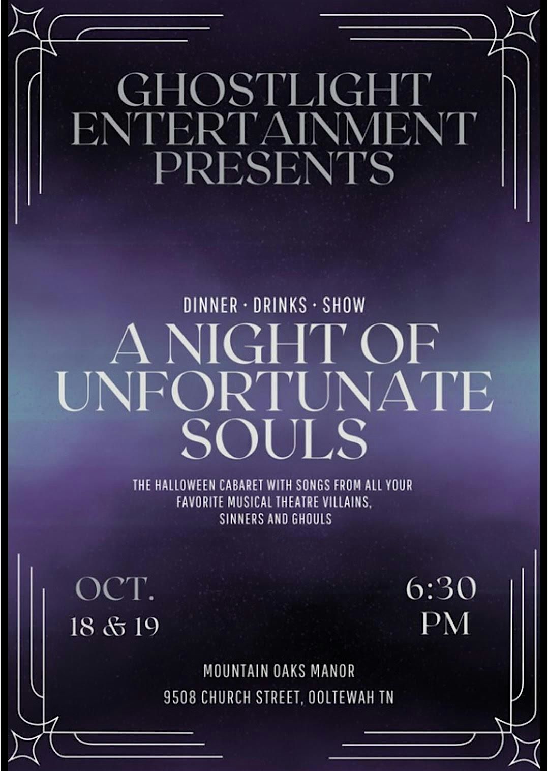 A Night of Unfortunate Souls Dinner Cabaret