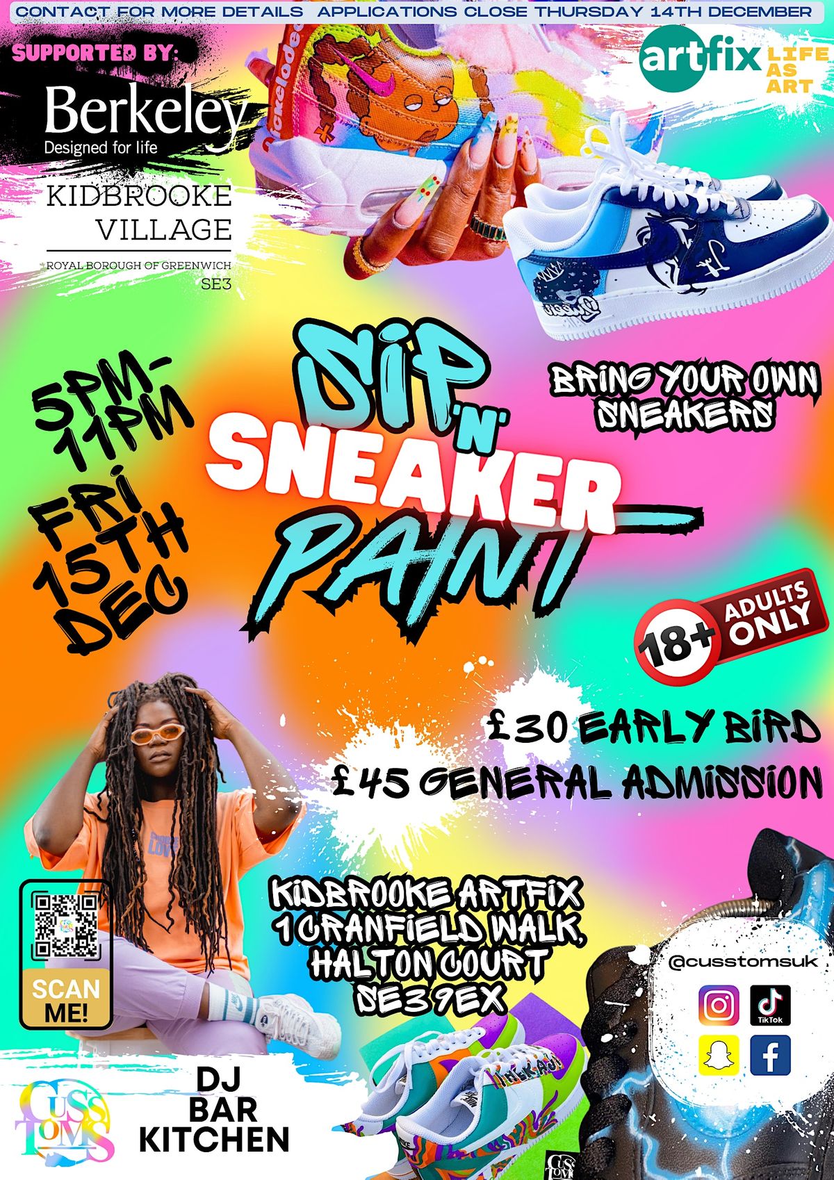 Sneaker Customising Workshop (18+ ONLY)