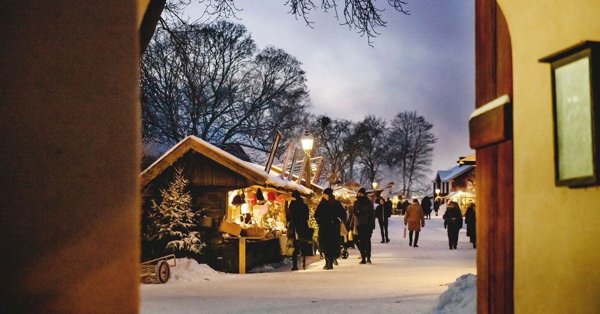 Julmarknad p\u00e5 Skansen