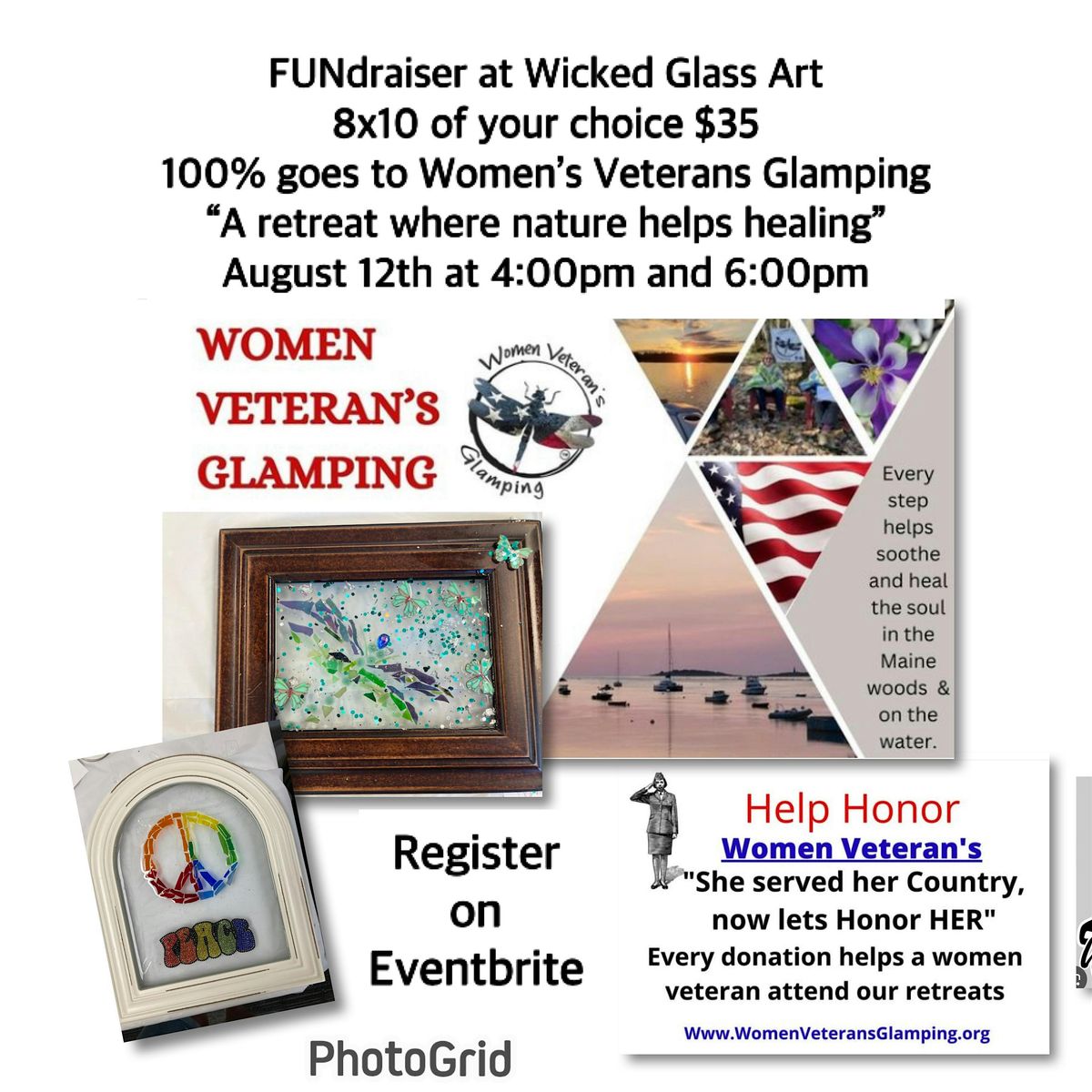 Wicked Glass Art & Veteran Women\u2019s Glamping