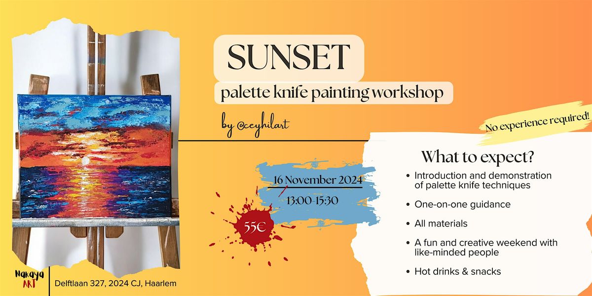 Sunset Palette Knife Painting Workshop