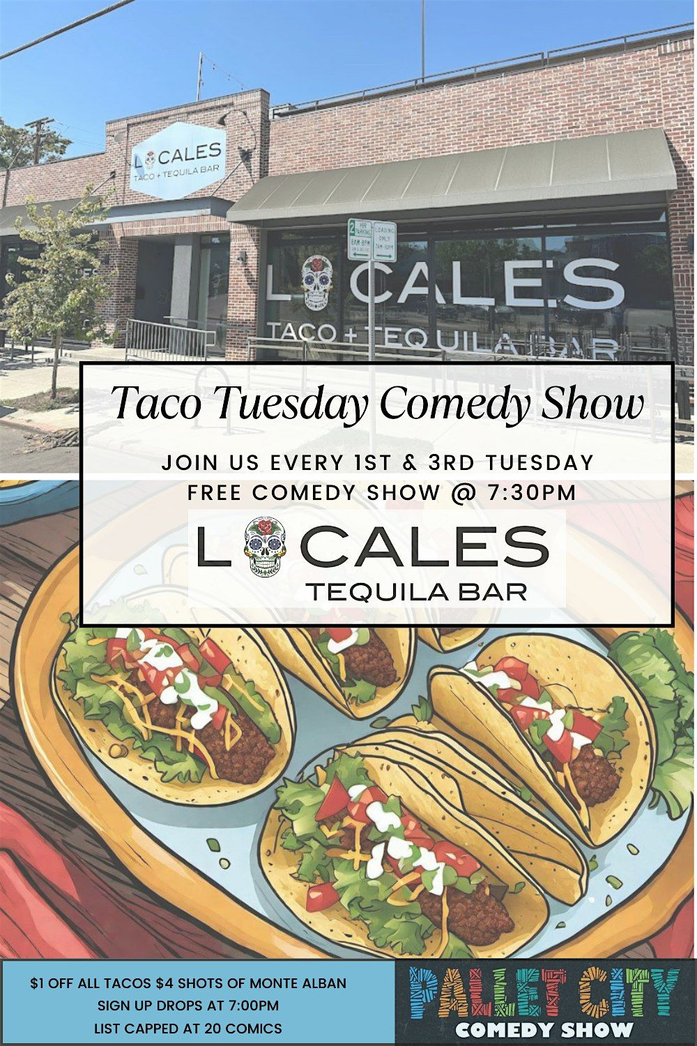 Taco Tuesday Comedy Show @ Locales Tequila Bar