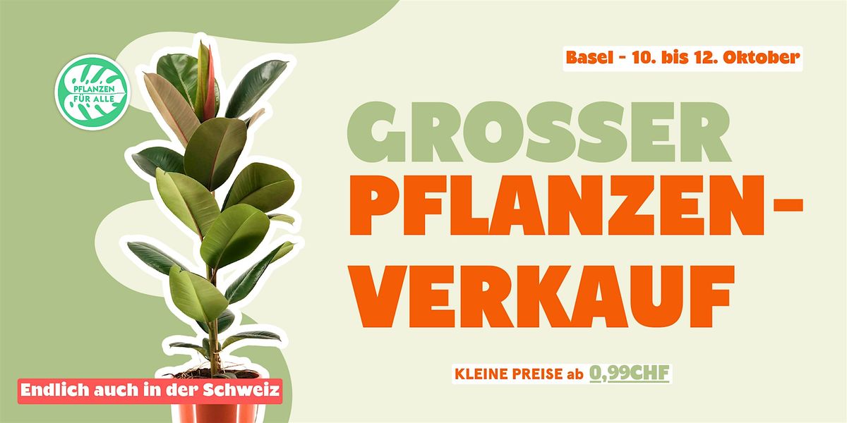 Gro\u00dfer Pflanzenverkauf - Basel