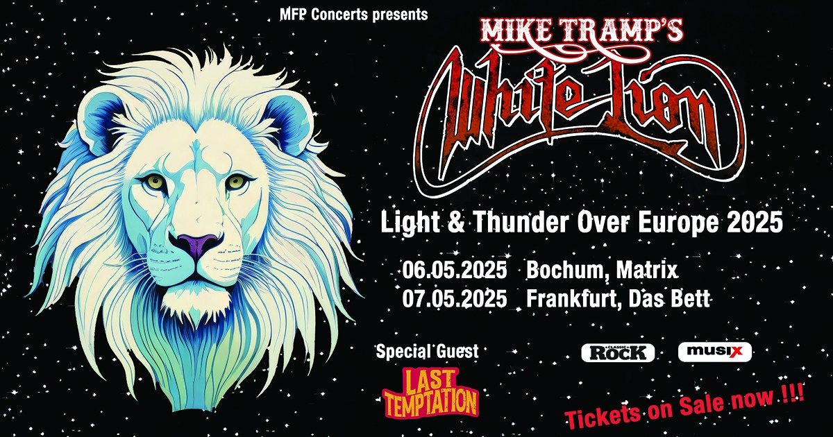 Mike Tramp\u00b4s White Lion \u2013 Light & Thunder Over Europe Tour 2025