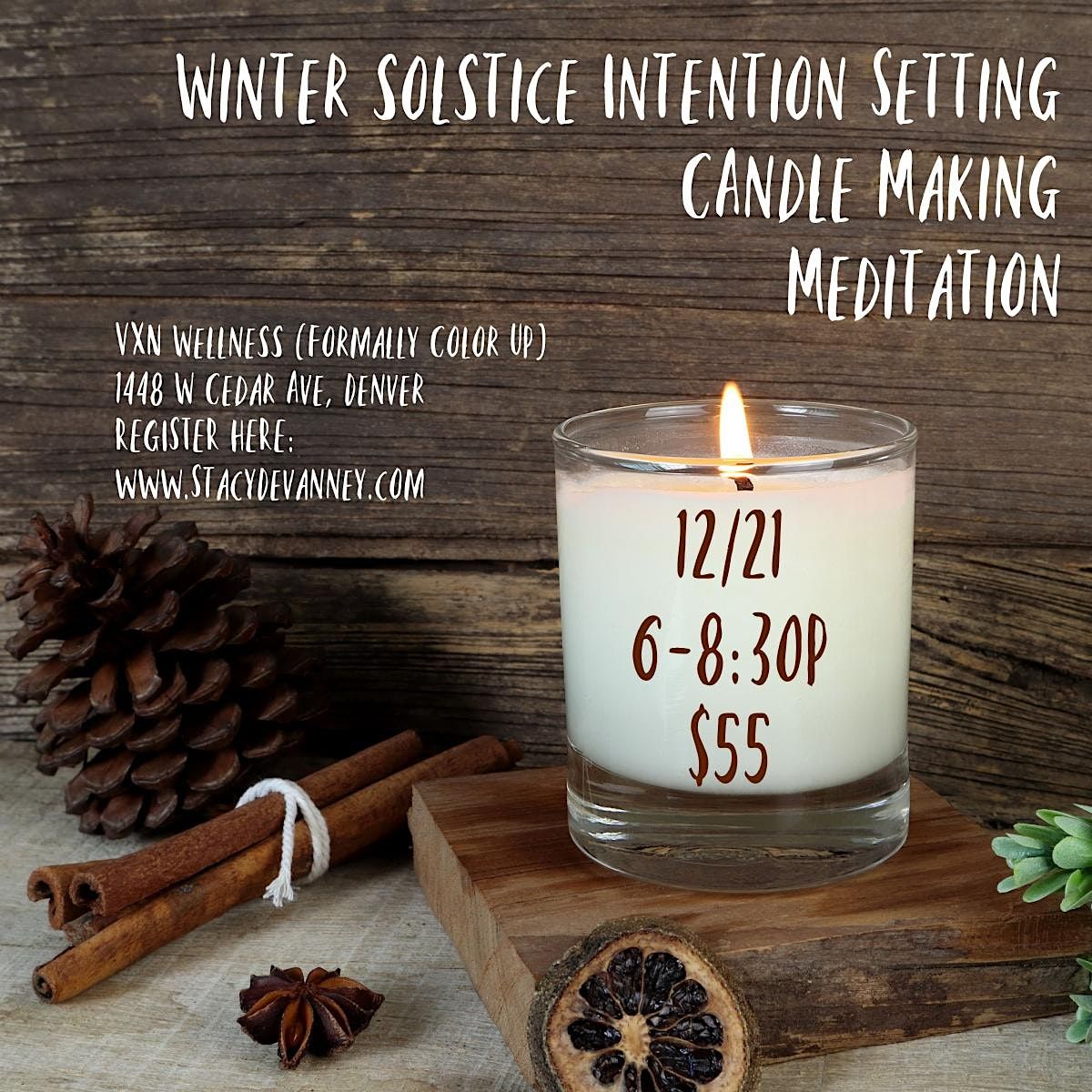 Winter Solstice Intention Setting + Candle Making + Meditation
