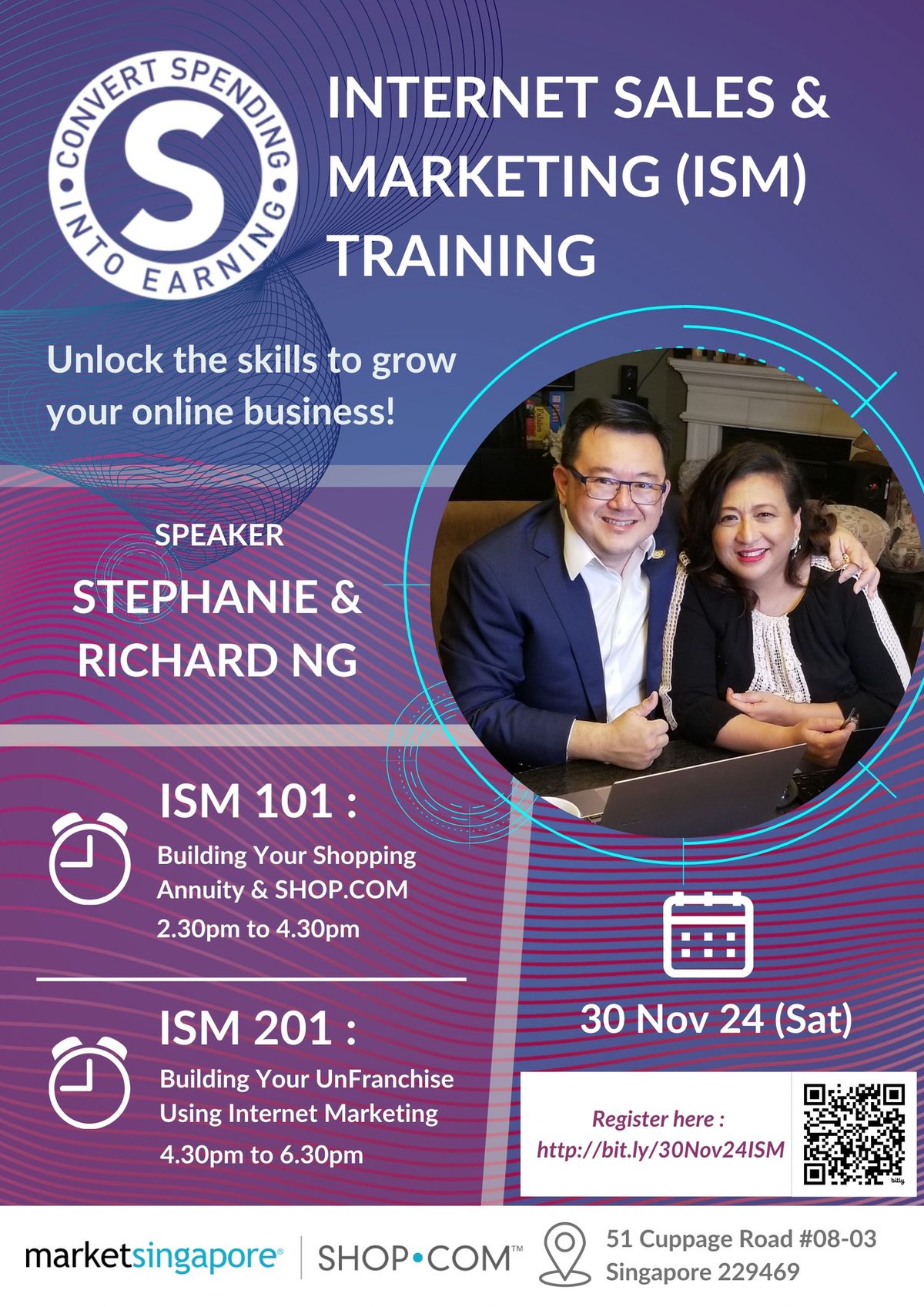 Internet Sales & Marketing (ISM) Training by Stephanie & Richard Ng