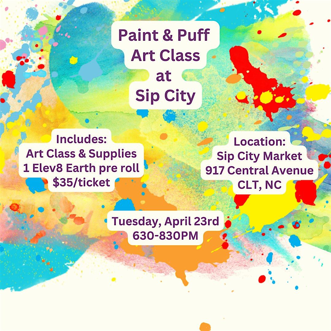 Paint & Puff at Sip City