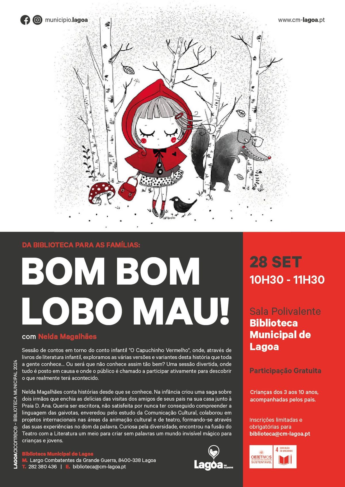 Da Biblioteca para as Fami\u0301lias: "Bom Bom Lobo Mau!"