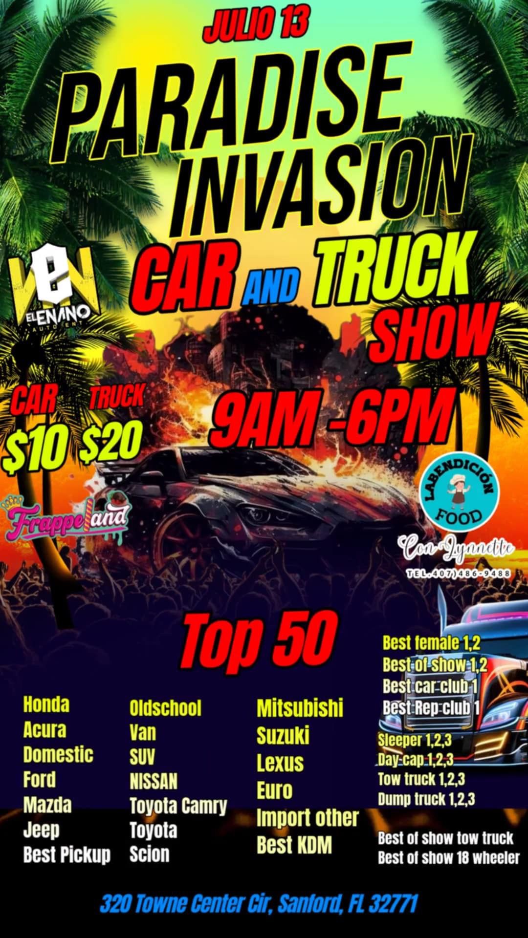 PARADISE INVASION CAR & TRUCK SHOW 