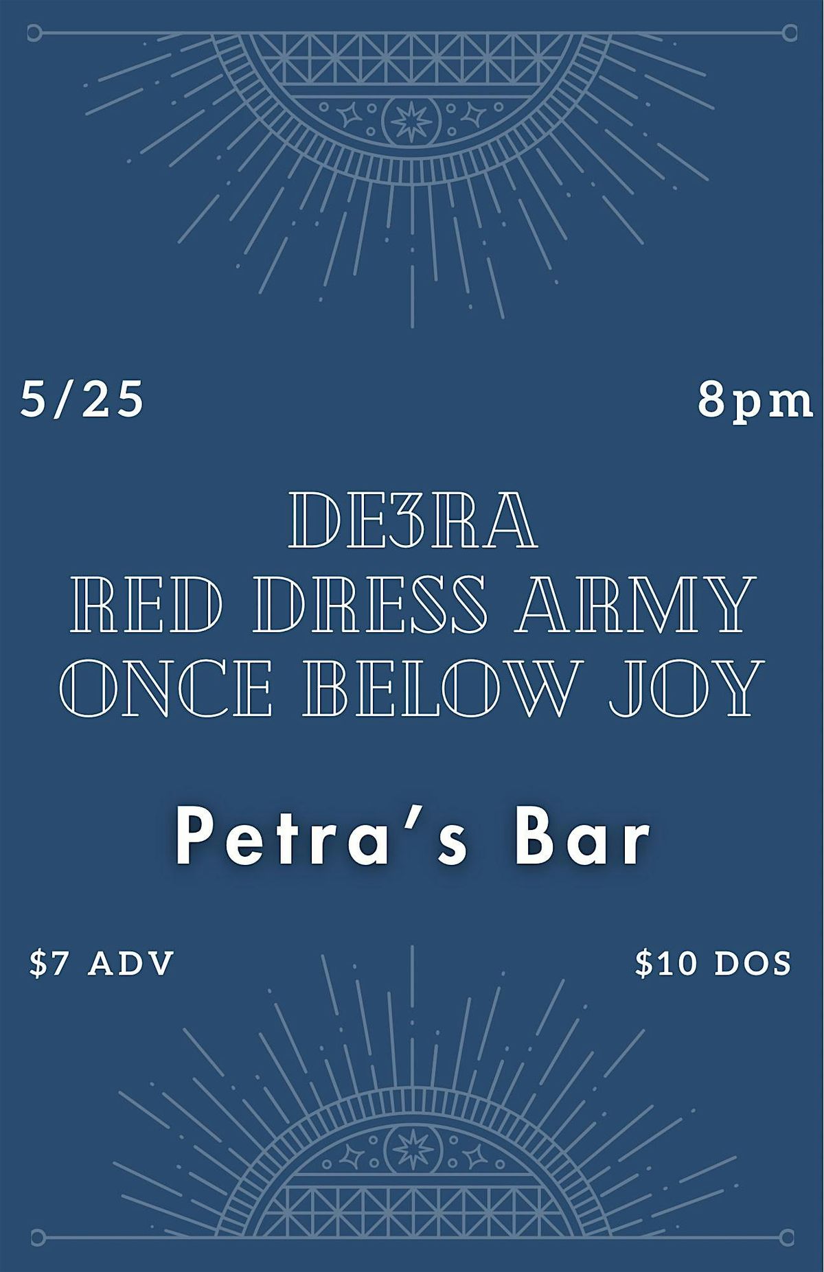 DE3RA | Red Dress Amy | Once Below Joy