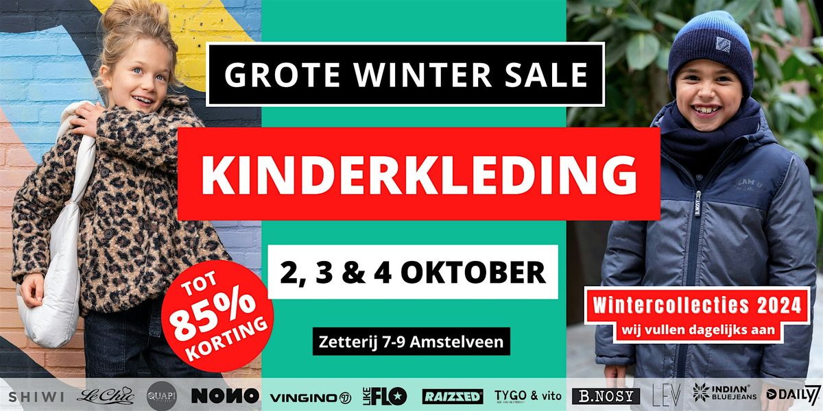 KinderkledingSale in Amstelveen met nieuwe wintercollectie 2024 | 2 - 4 okt