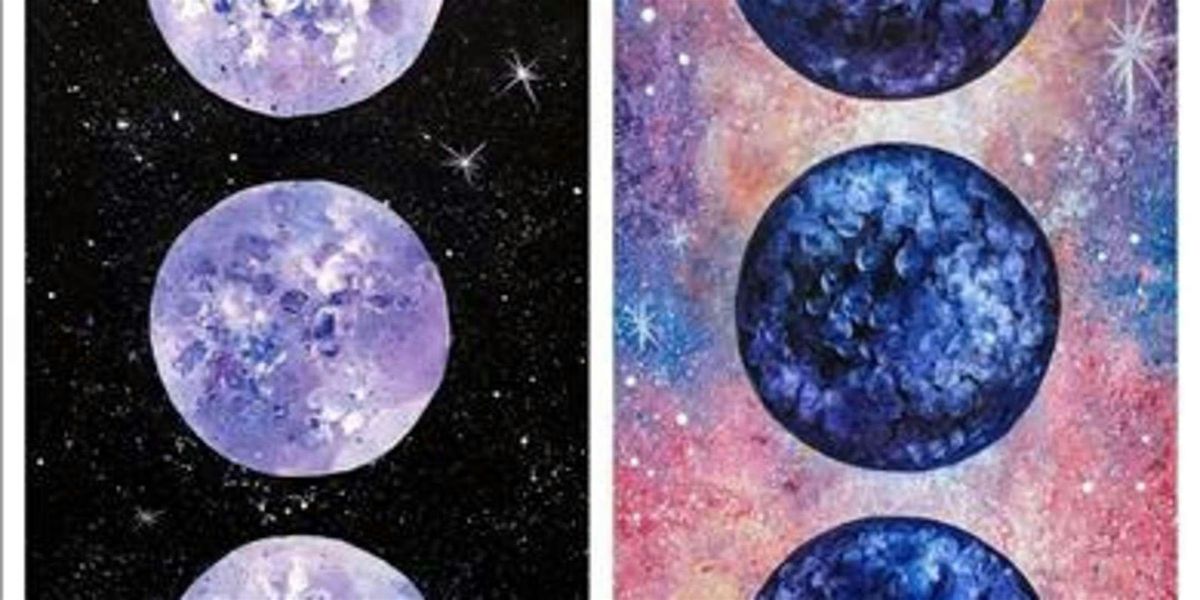 Beautiful Lunar Phases - Paint and Sip by Classpop!\u2122