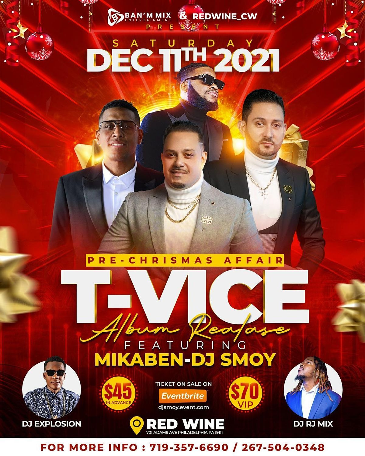T-VICE ALBUM REEASE PARTY WITH MIKABEN &  DJ SMOY