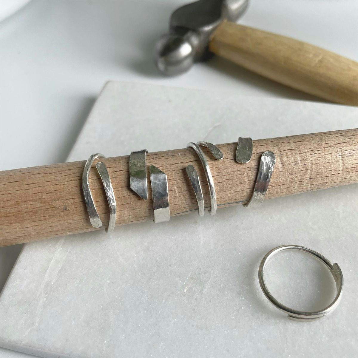 Silver Wrap Ring Workshop with Genevieve Broughton