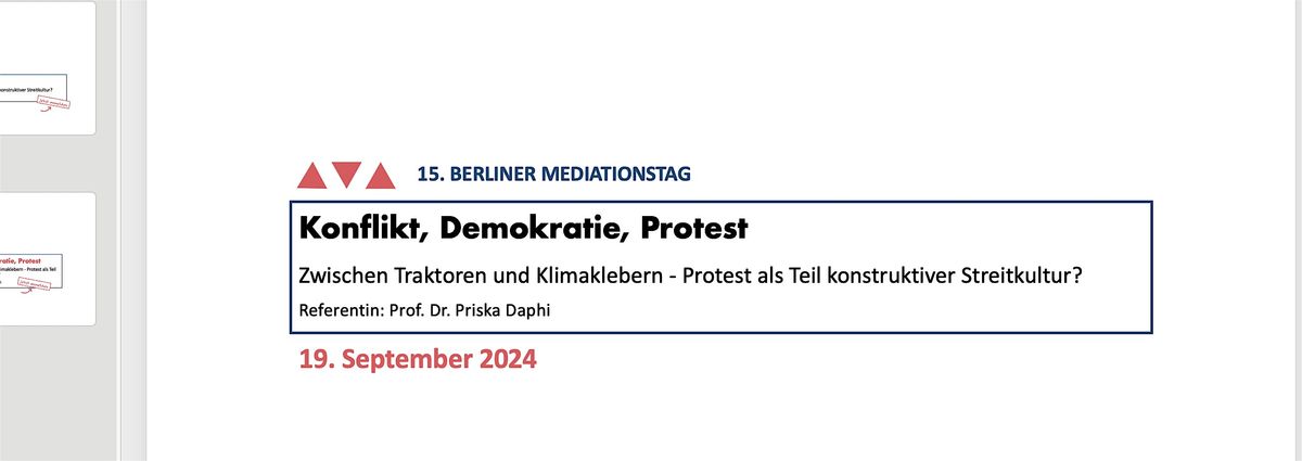 15. Berliner Mediationstag