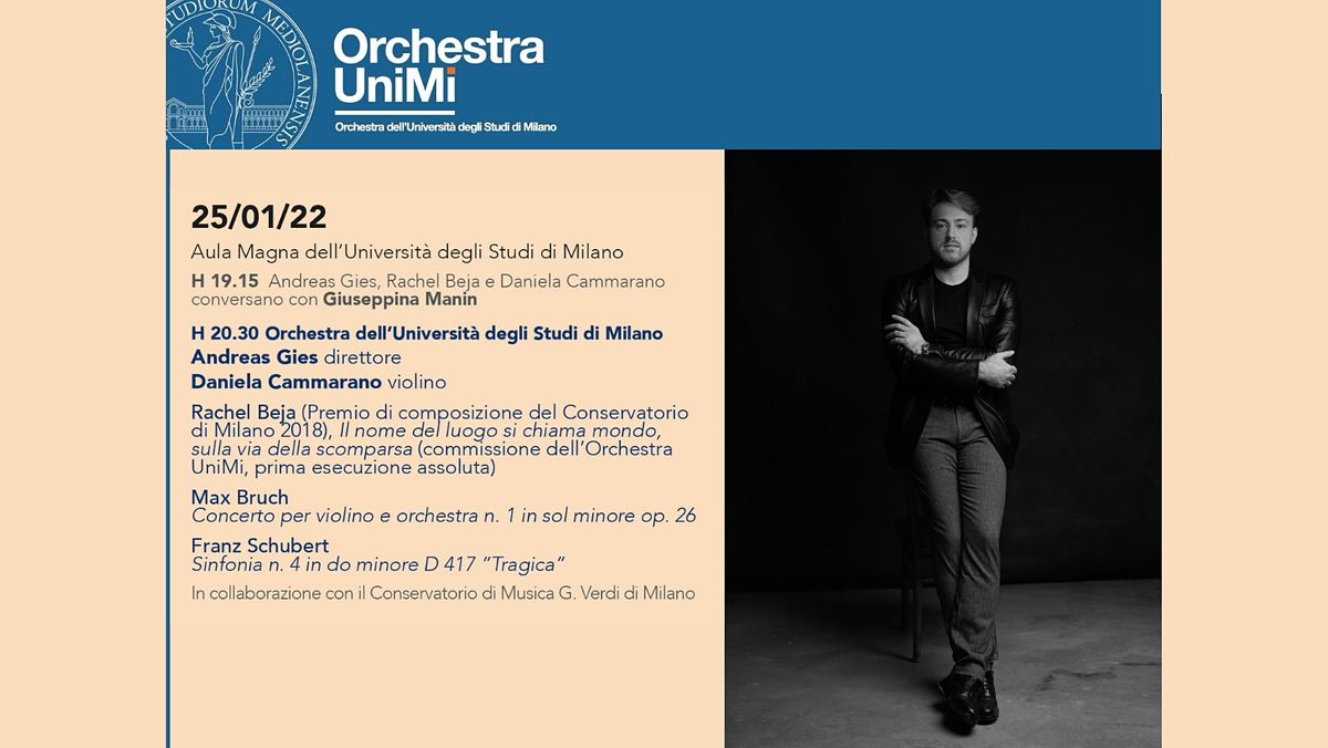 Orchestra UniMi: secondo concerto sinfonico 2021\/22