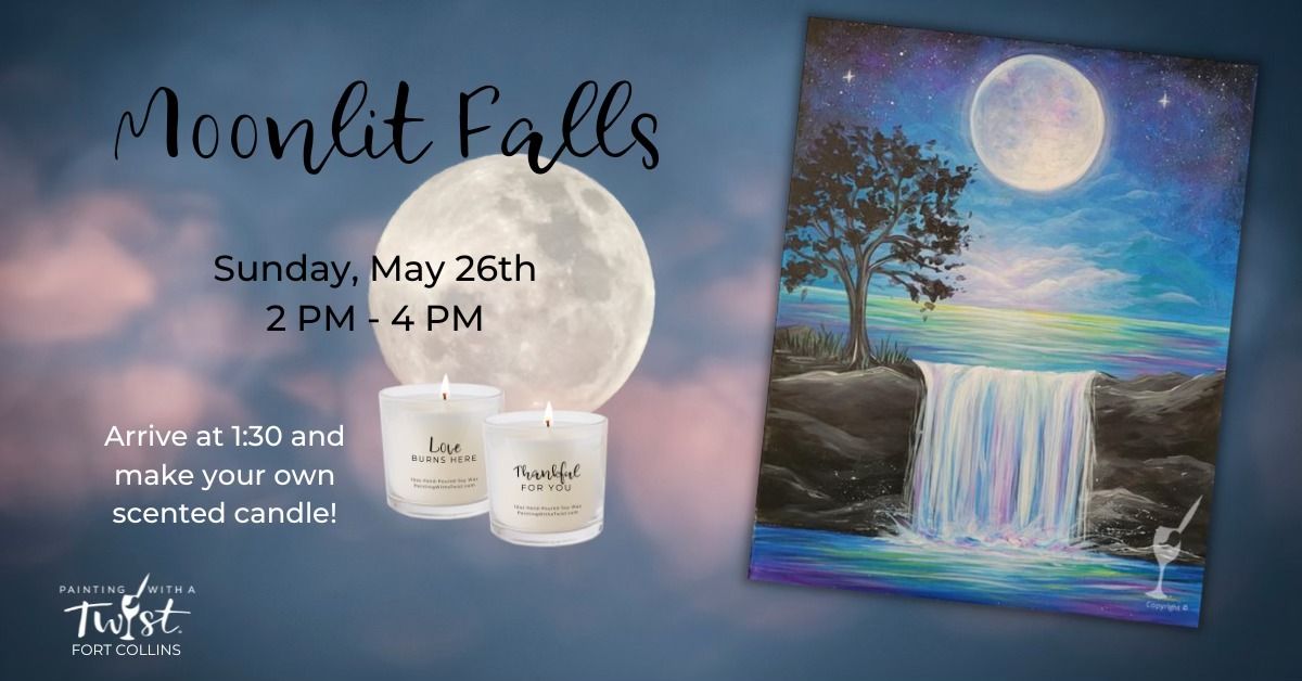 Moonlit Falls: 1\/2 off wine slushies! Add a candle