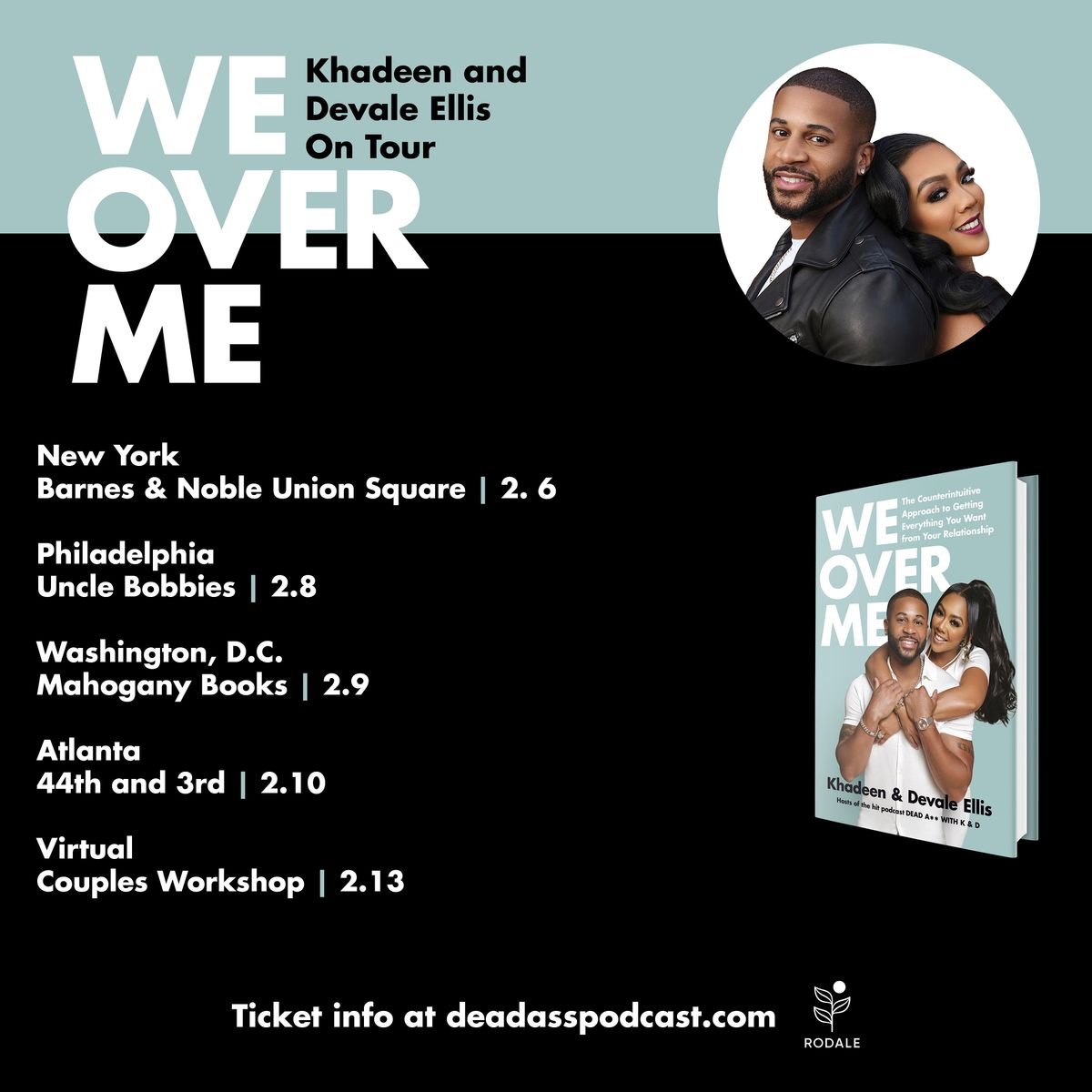 We Over Me authors Khadeen Ellis, Devale Ellis book discussion and signing