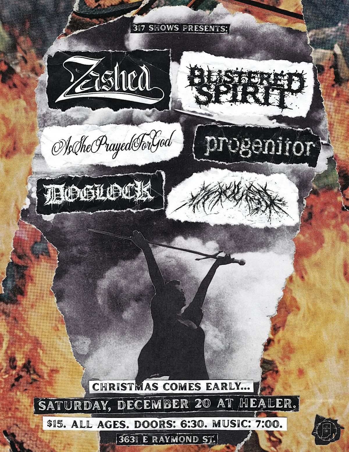 ZASHED \/ BLISTERED SPIRIT \/ ASSHEPRAYEDFORGOD \/ PROGENITOR + MORE @ HEALER