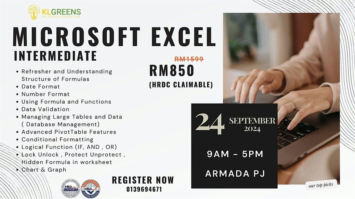 (HRDC Claimable) Microsoft Excel Intermediate - November