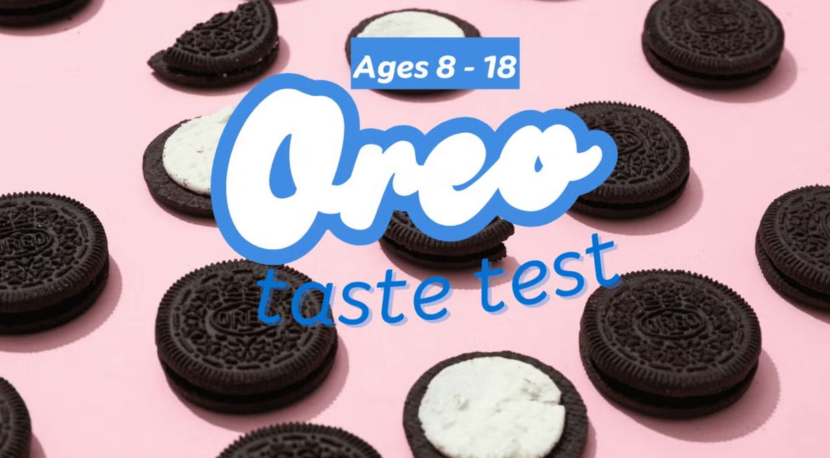 Oreo Taste Test Downtown (Ages 8-18)