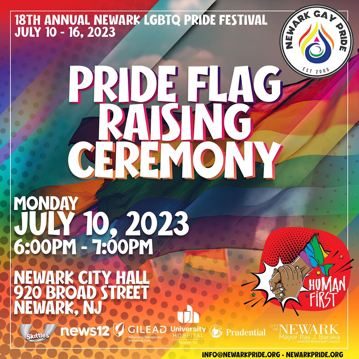 Newark Pride Flag Raising Ceremony