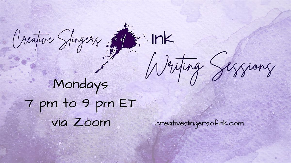 Creative Slingers of Ink Online Writing Session