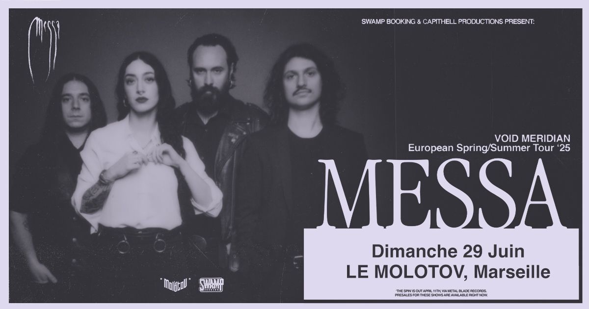 Coup de coeur : MESSA [Doom | Italie] + Guest \u2022 Le Molotov, Marseille