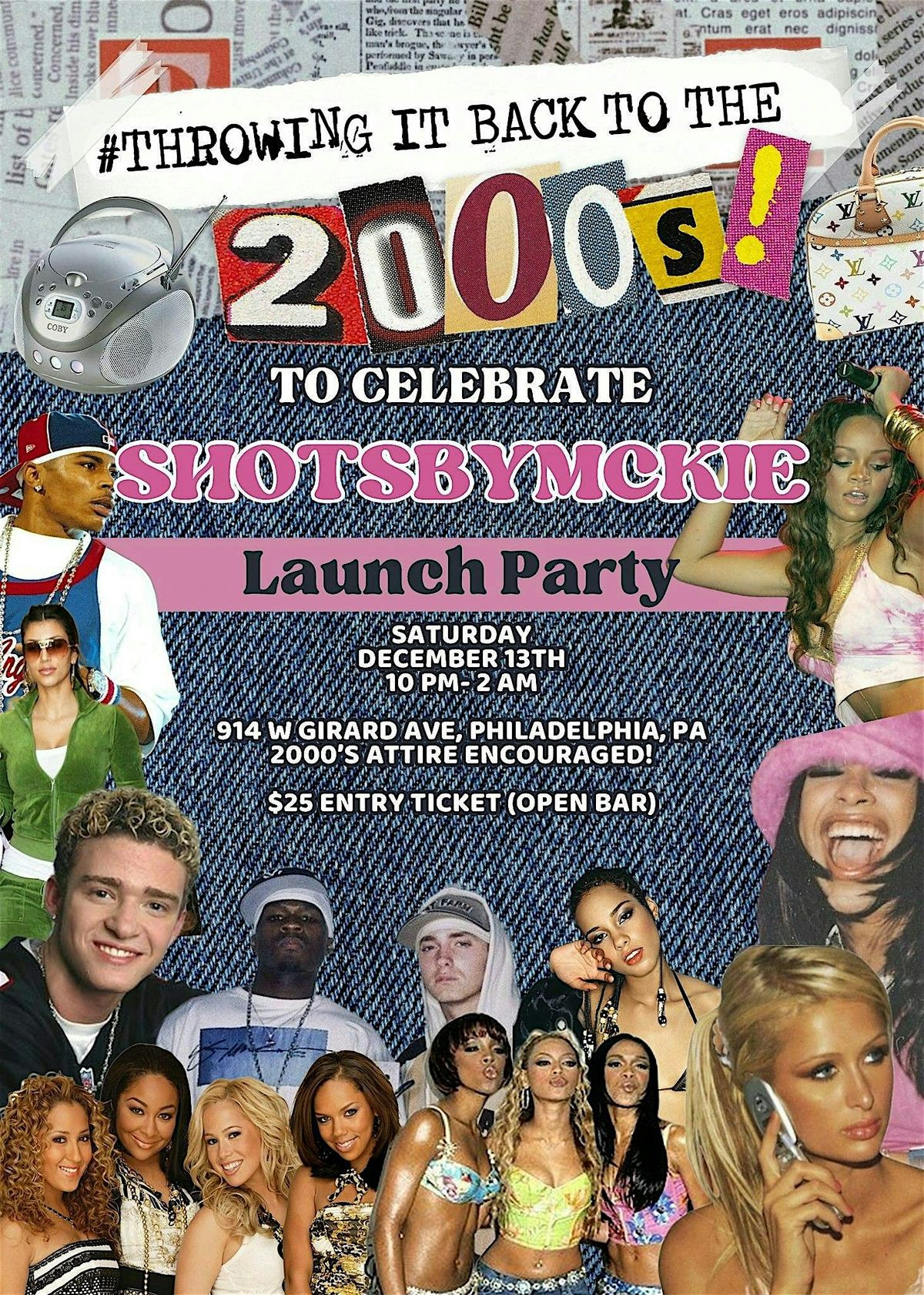 Shots On Saturday 2000s Party