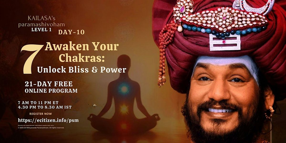 Unlock Your Energy: Mastering Chakras for Wellbeing and Power - Pasadena