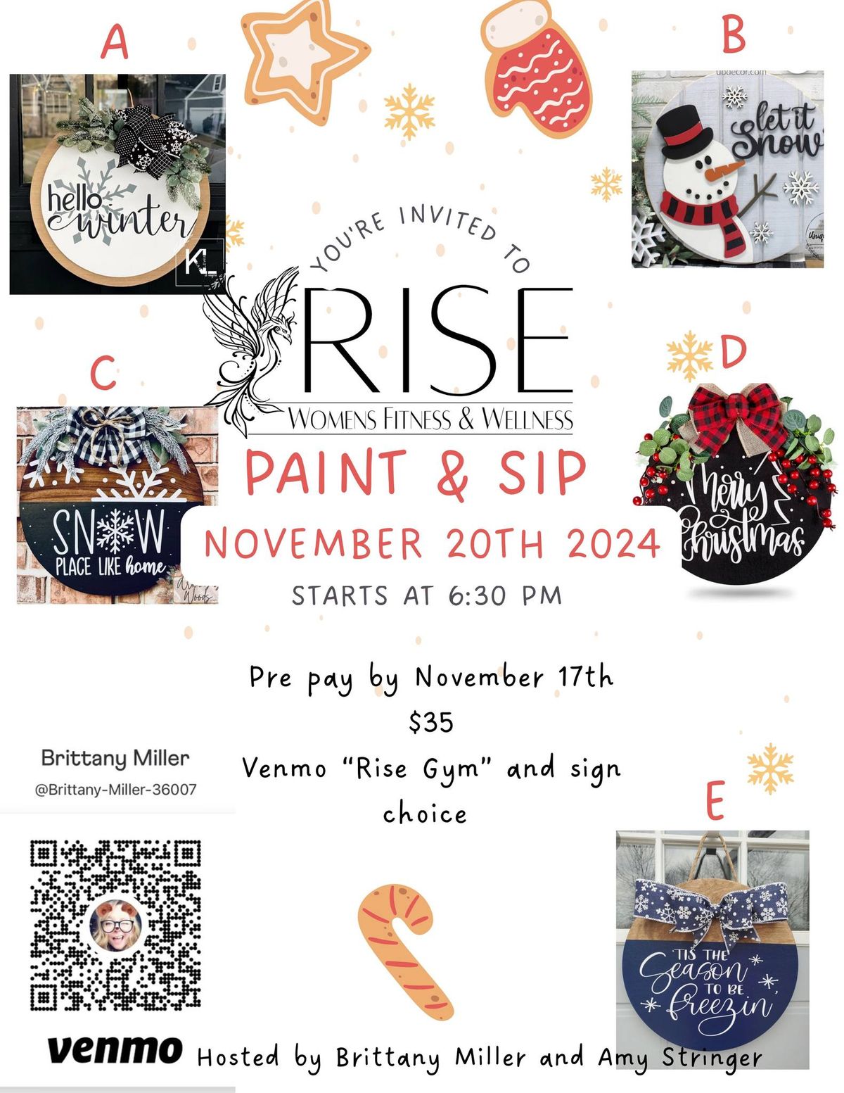 Paint and sip at Rise 